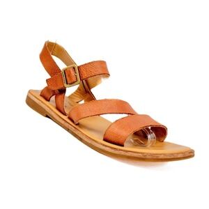 Kork Ease Leather Sandal Tan K59006 Womens Size 8 M -Strappy Neutral